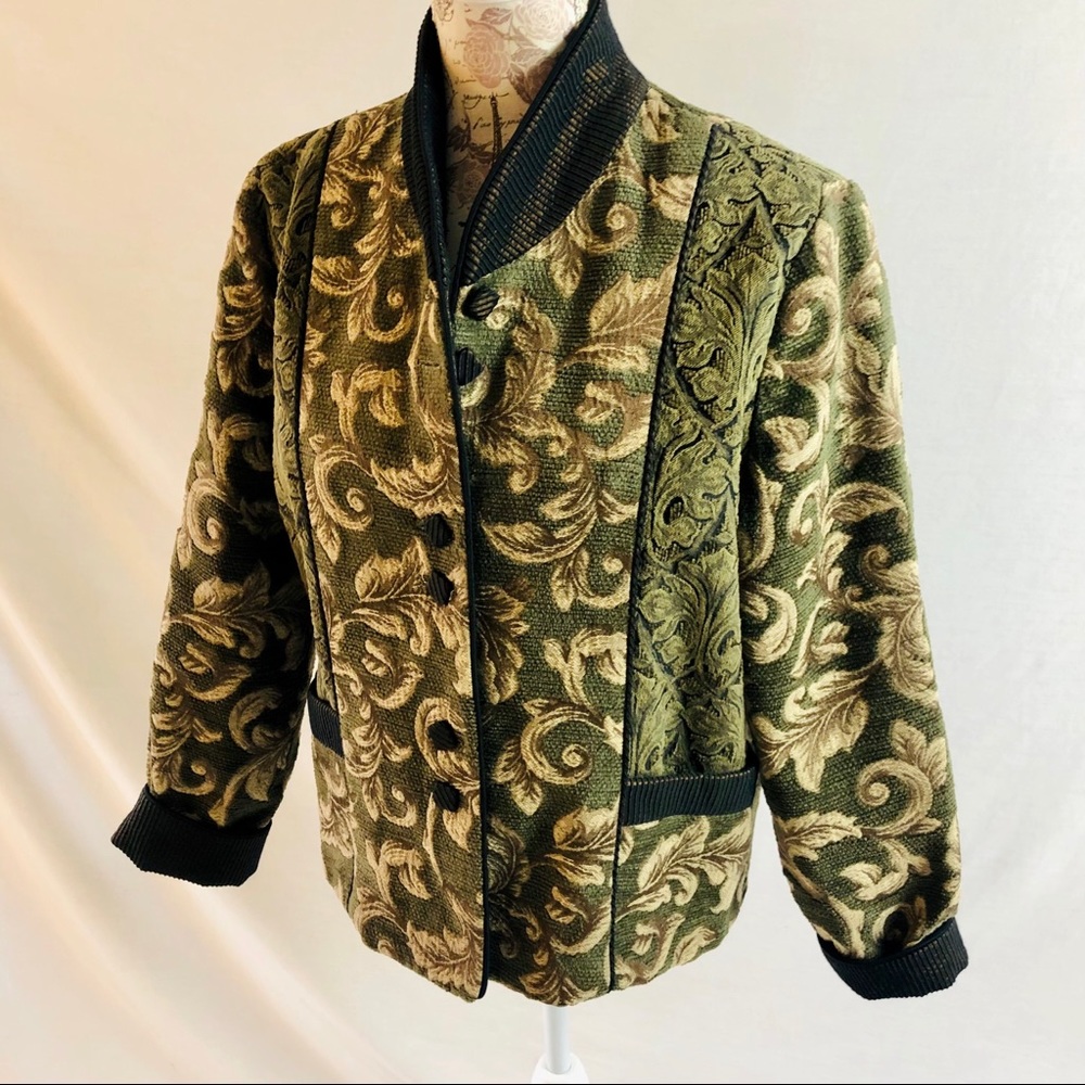 Mary Lynn O’Shea Handmade Jacquard Combination Jacket Size Small